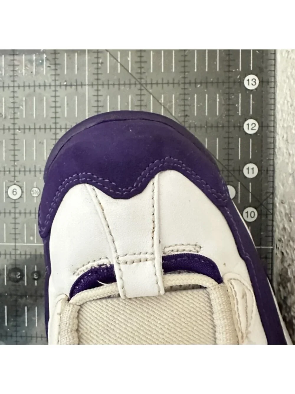 Nike Air Max Uptempo Lakers Derek Fisher Men Sz 10 311090-103 White Purple Shoes